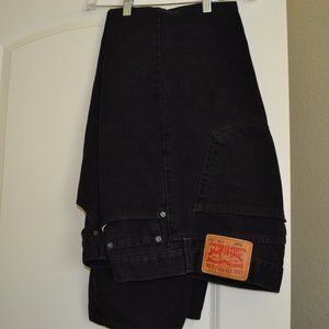 Men's Black Levi 505 Jeans